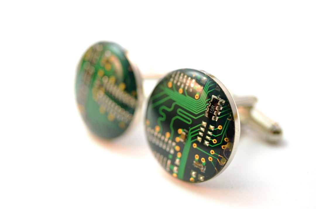 Circuit Board Cuff Links