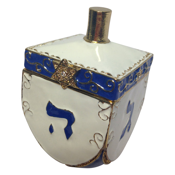 Chanukah Dreidel Covered Box