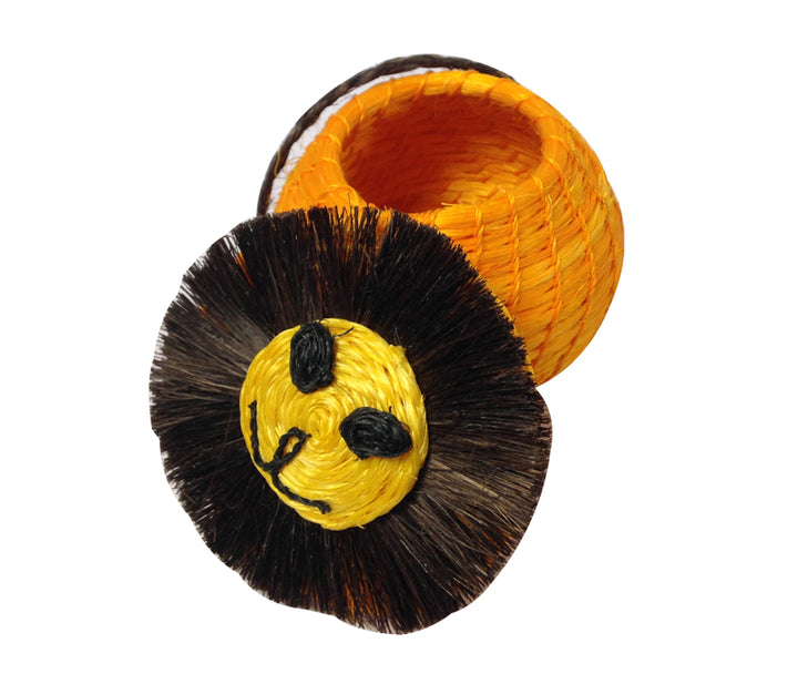Handmade African Animal Lidded Baskets