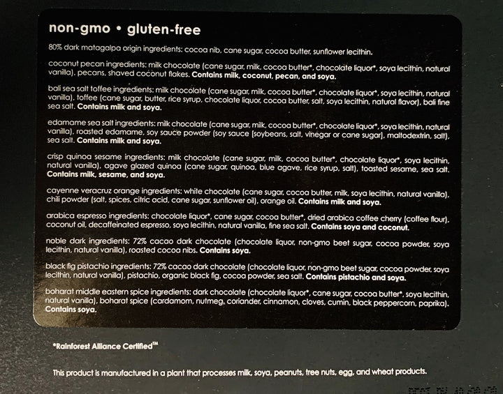 Prism Collection Set of 10 Chocolate Bars