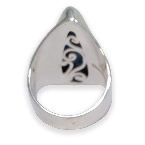 Chrysocolla Crown Ring