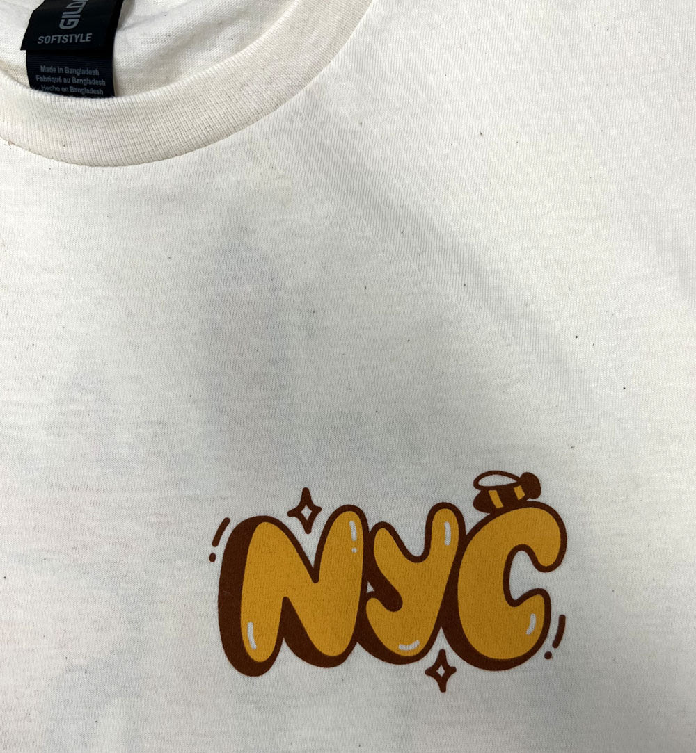 Adult AMNH Gilder Center City Bee T-Shirt Front