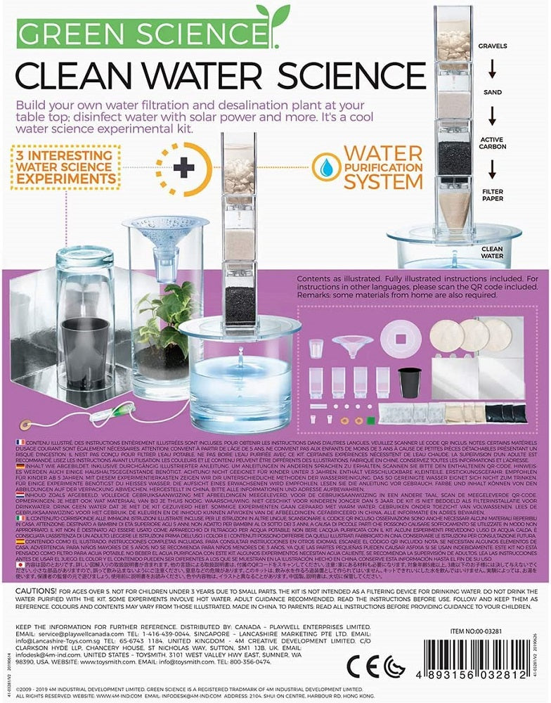 Clean Water Science Kit Back