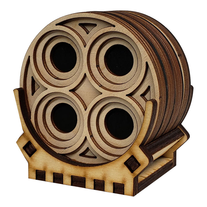 Wooden Coasters, Set of 4