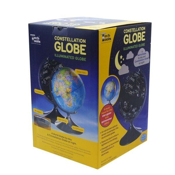 2-In-1 Illuminated Earth and Constellation Globe