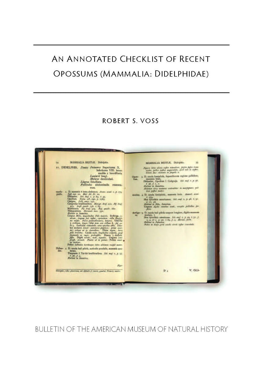 B455 2022 An Annotated Checklist of Recent Opossums 