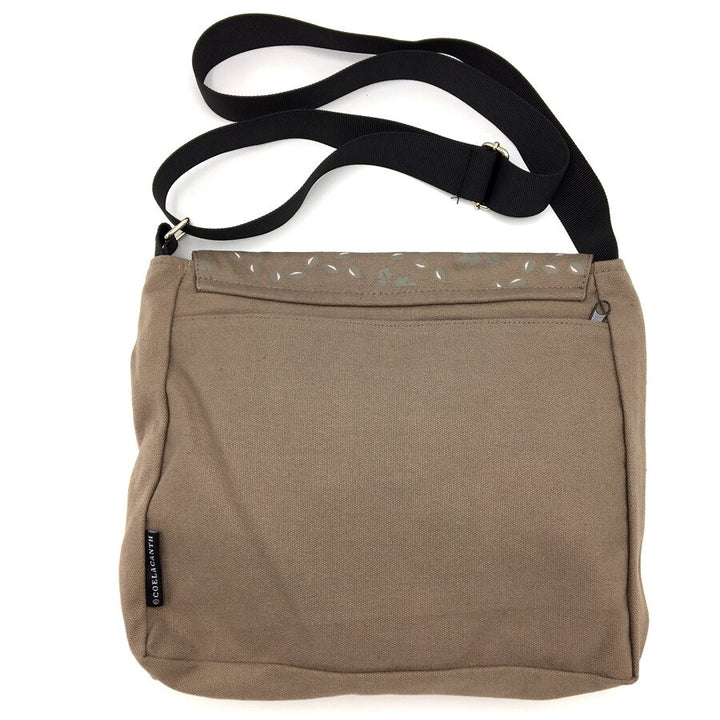 Embroidered Butterflies Messenger Bag