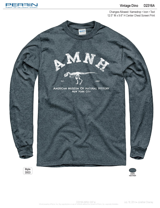 Men's AMNH New York City Long Sleeve Tee