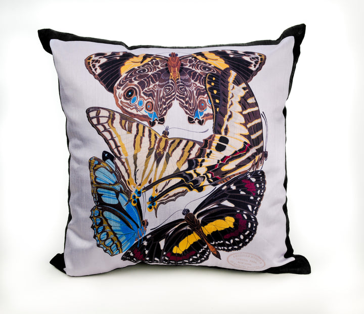Raw Silk Butterfly Pillow