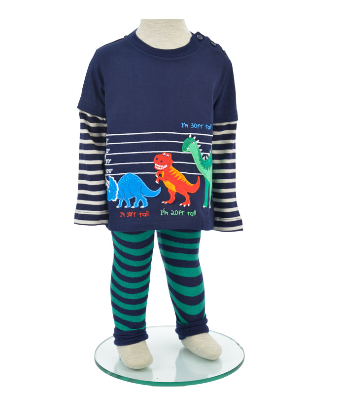 Dinosaur Height Chart Long Sleeve