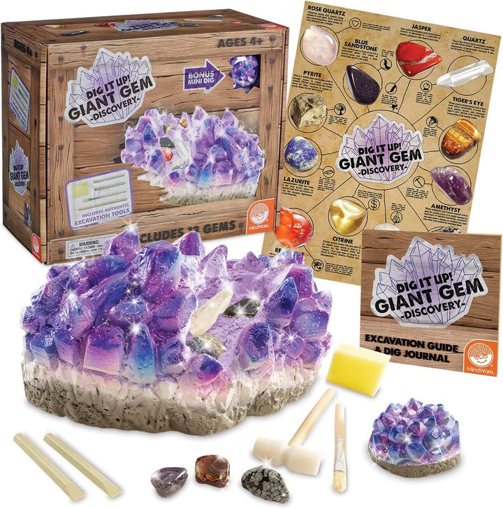 Dig It Up! Giant Gem Discovery Kit contents