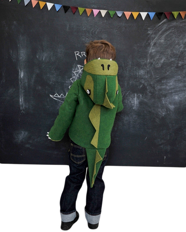 Cheeky Green Dinosaur Kids Coat