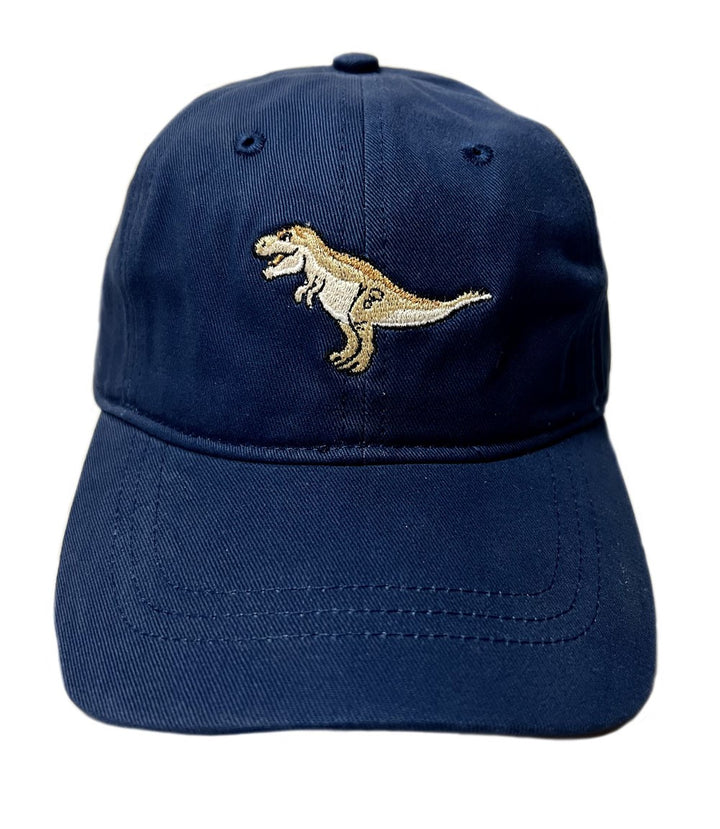 Navy Cotton Embroidered T.Rex Cap