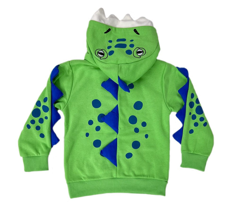 Toddler Spiky Dino Hoodie back