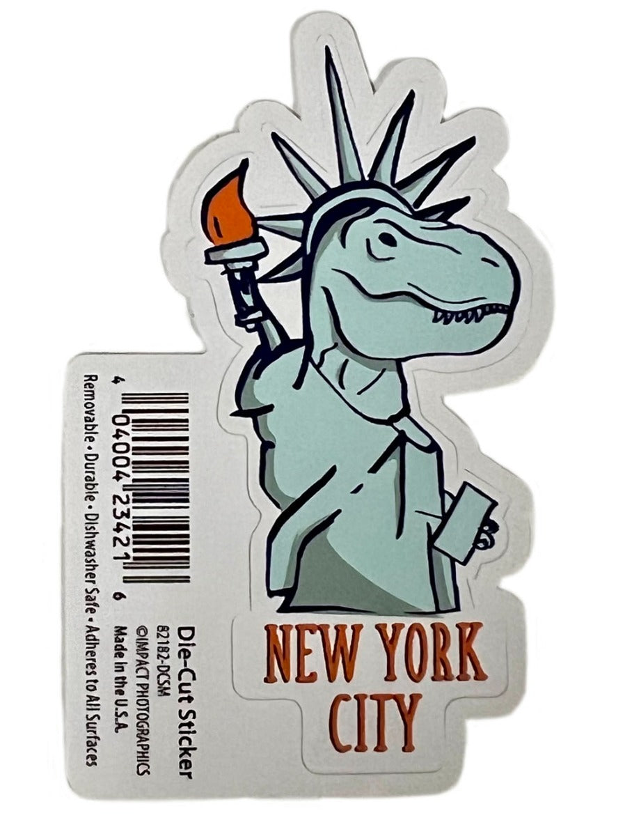 NYC Dino Liberty Sticker