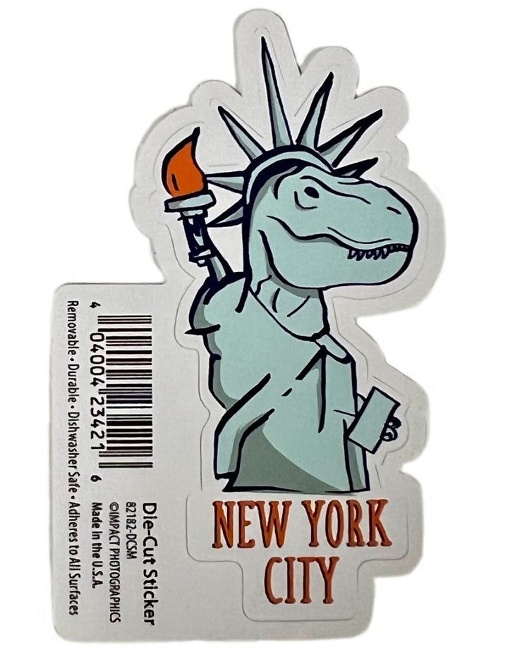NYC Dino Liberty Sticker