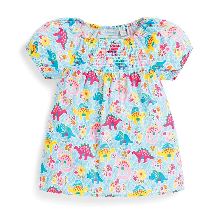 Infant / Toddler Dino Print Smocked Top