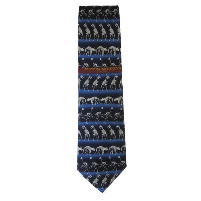 Dinosaur Skeletons Silk Tie