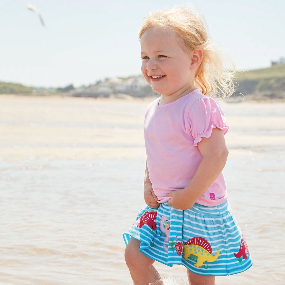 Infant / Toddler Dinosaur Striped Skort