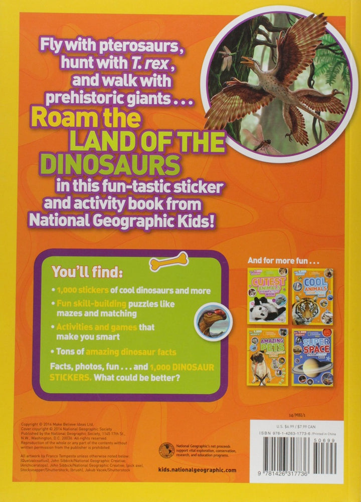 NG Kids Dinos Sticker Activity Book