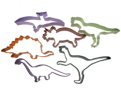 Set of Six Dinosaur Cookie Cutters