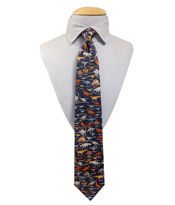 Dinosaur Silk Tie