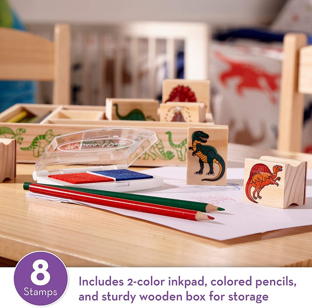 Dinosaurs Wooden Stamp Set