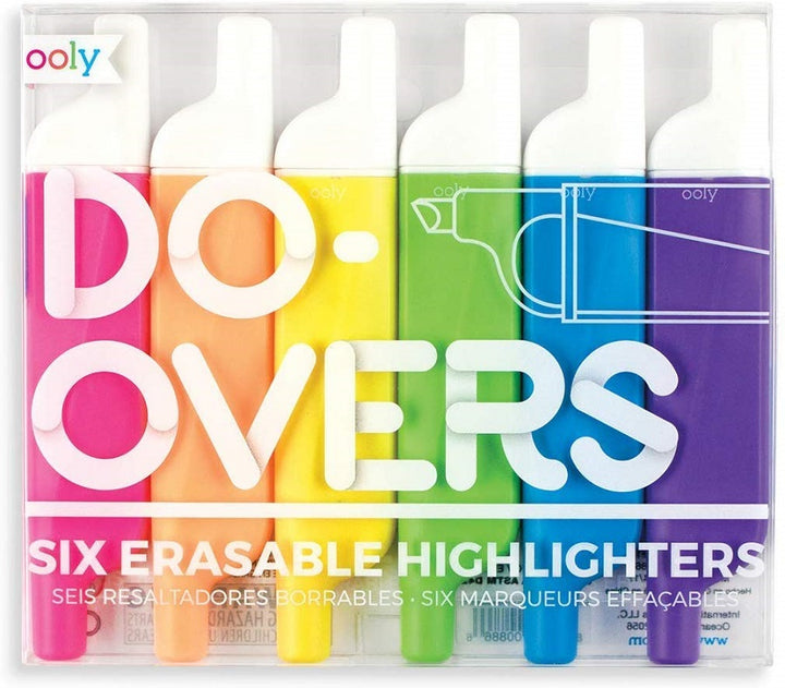 Do-Overs Six Erasable Highlighters