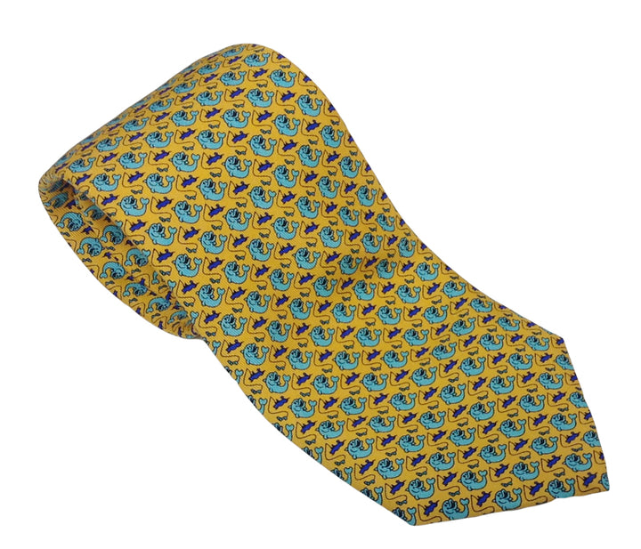 Fish Bait Silk Tie