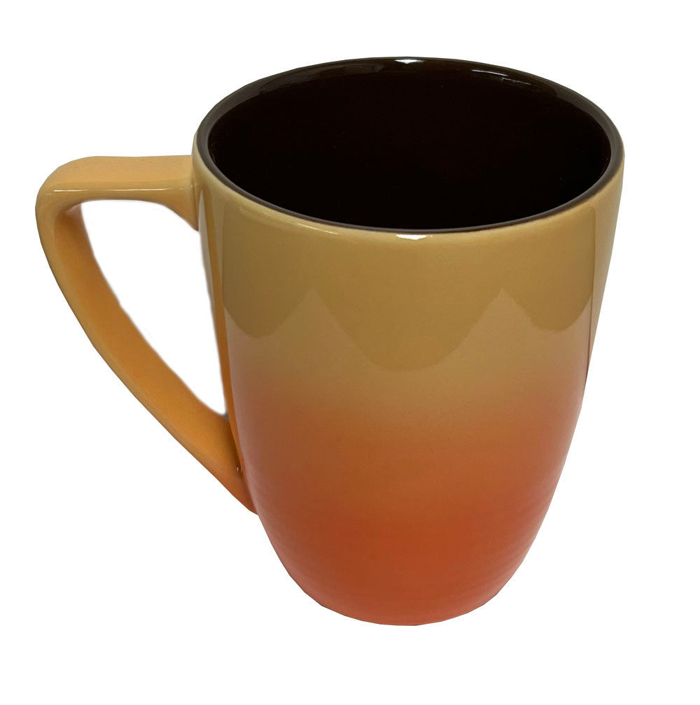 Orange Ombre Elephant Mug Back
