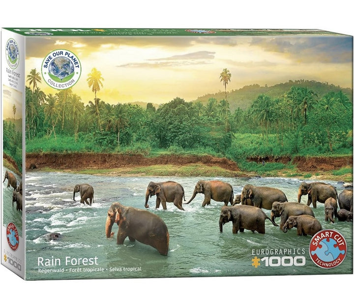 1000 PC Rainforest Elephants Puzzle