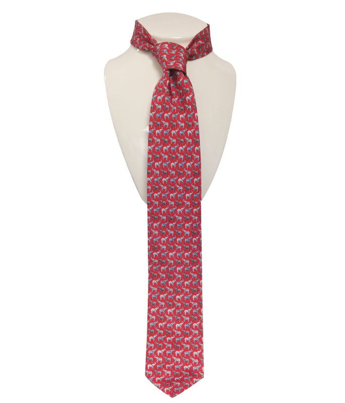 Pack Of Pachyderms Silk Tie