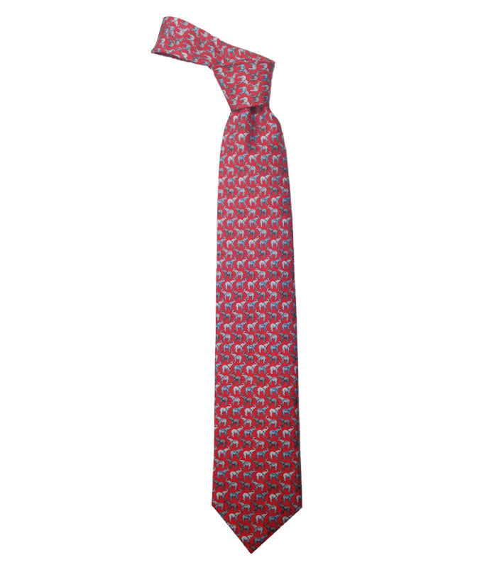 Pack Of Pachyderms Silk Tie