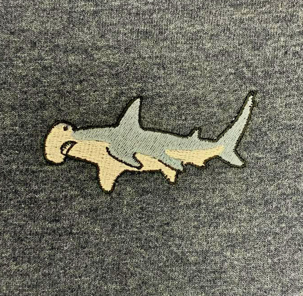 Adult Hammerhead Shark Fleece Crew Sweatshirt