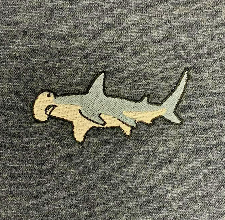 Adult Hammerhead Shark Fleece Crew Sweatshirt
