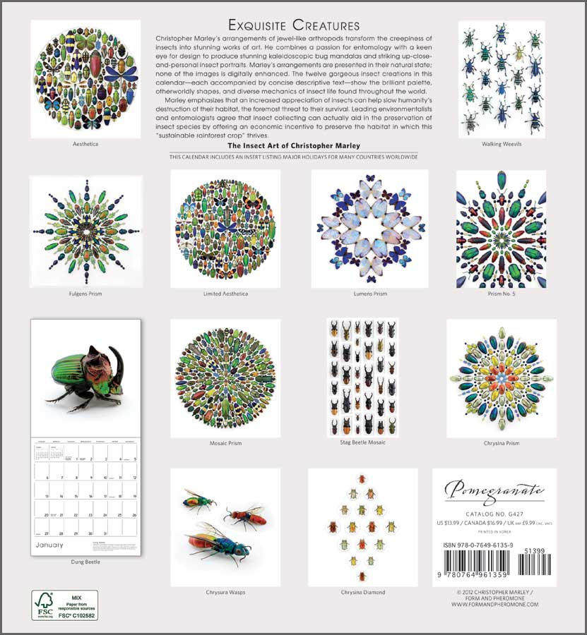 Exquisite Creatures:  The Insect Art of Christopher Marley 2013 Calendar