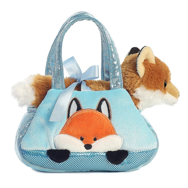 Peek-a-Boo Plush Fox and Carrier Purse