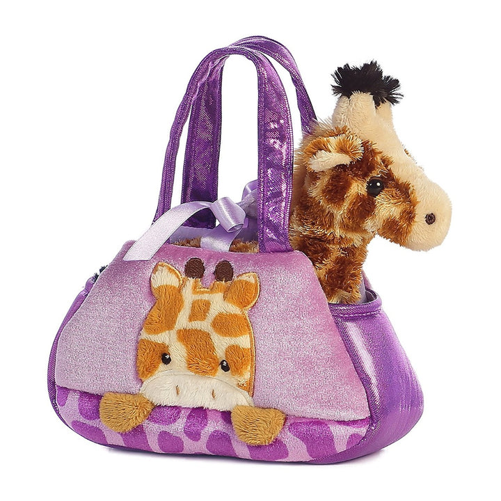 Peek-a-Boo Plush Giraffe and Carrier Purse