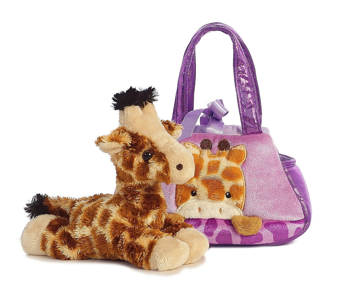 Peek-a-Boo Plush Giraffe and Carrier Purse