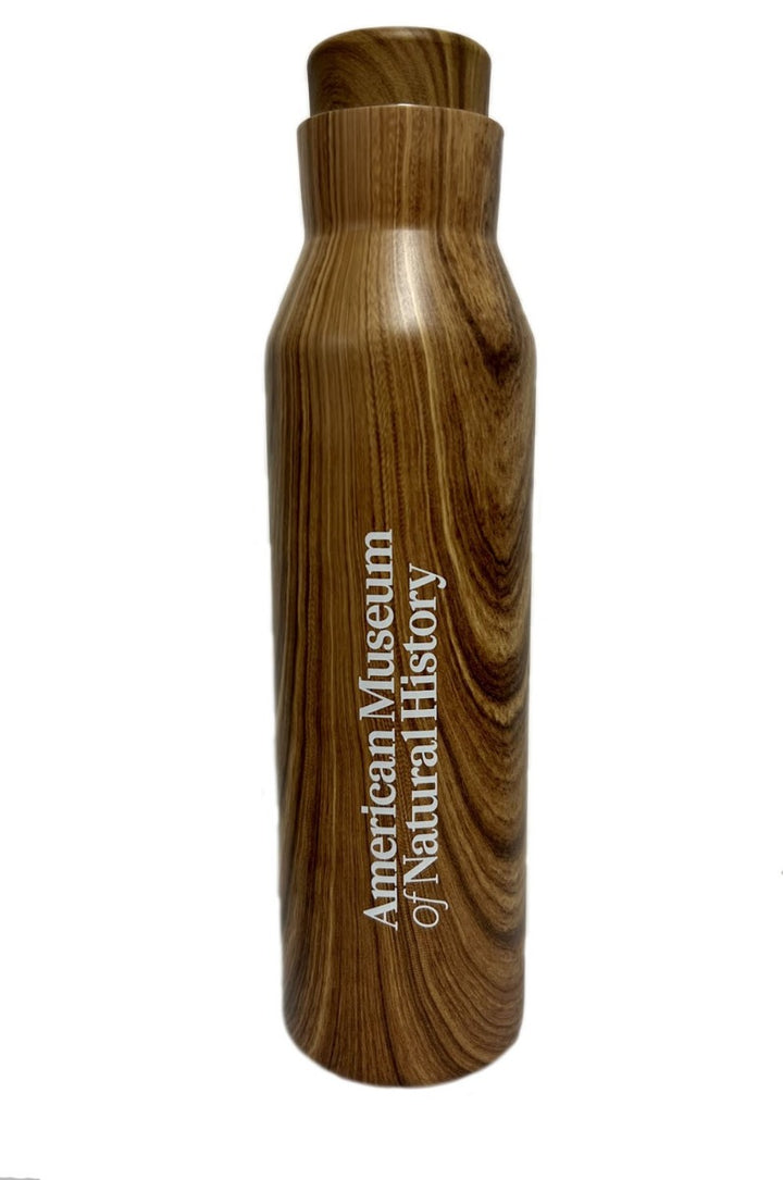 AMNH Faux Wood Insulated Bottle