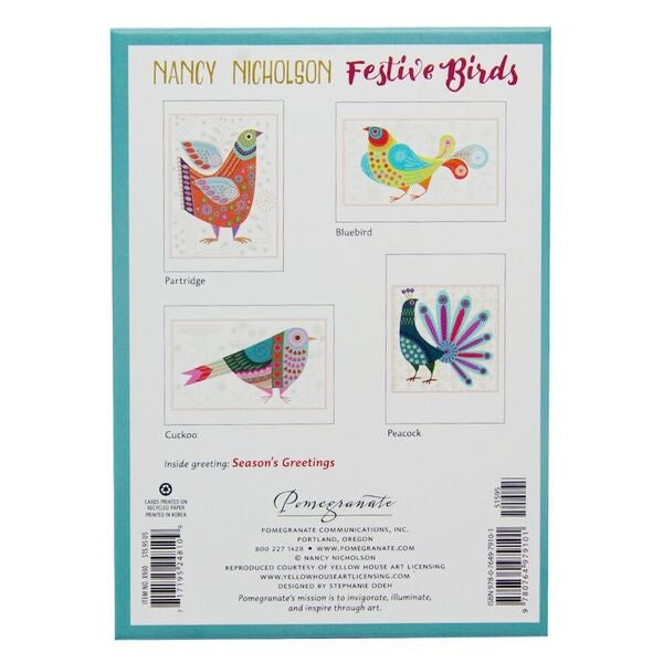 Festive Birds Holiday Card Assortment