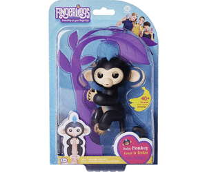 Fingerlings Baby Black Monkey