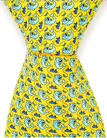Fish Bait Silk Tie