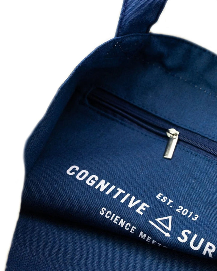 Genetics and DNA Reversable Tote Bag Blue Side