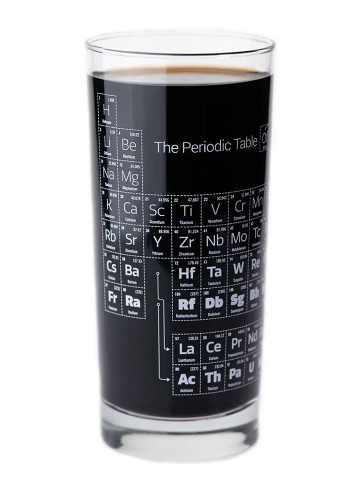 Periodic Table Clear Glass Tumbler
