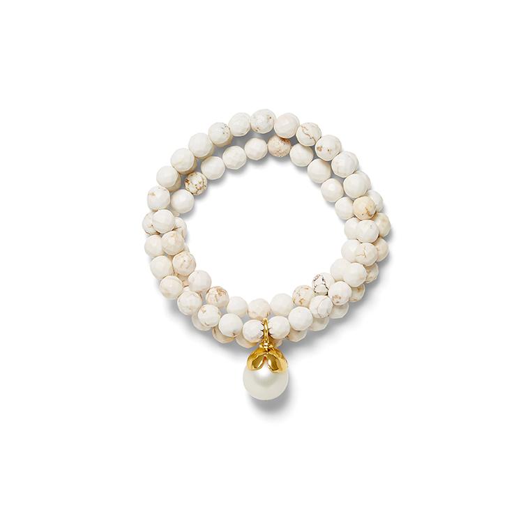 Polished White Pearl Necklace