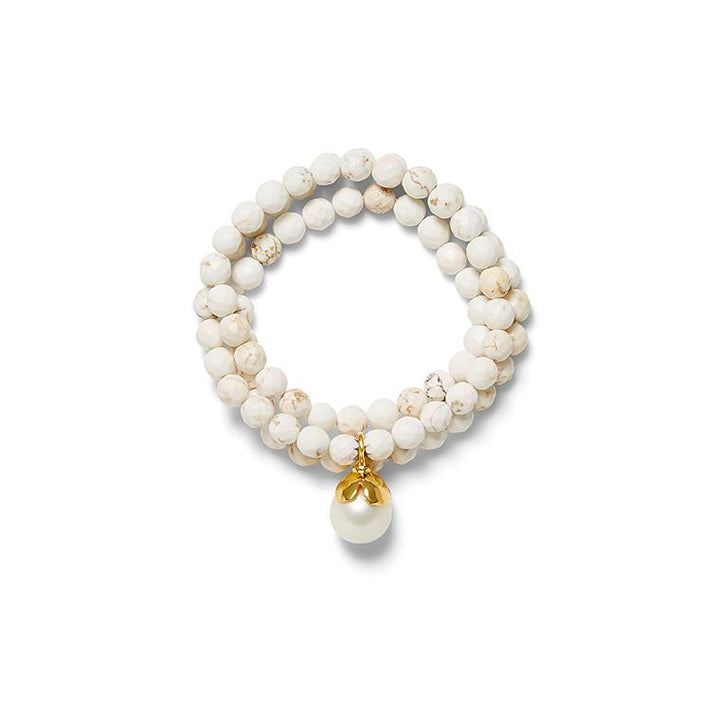 Polished White Pearl Necklace