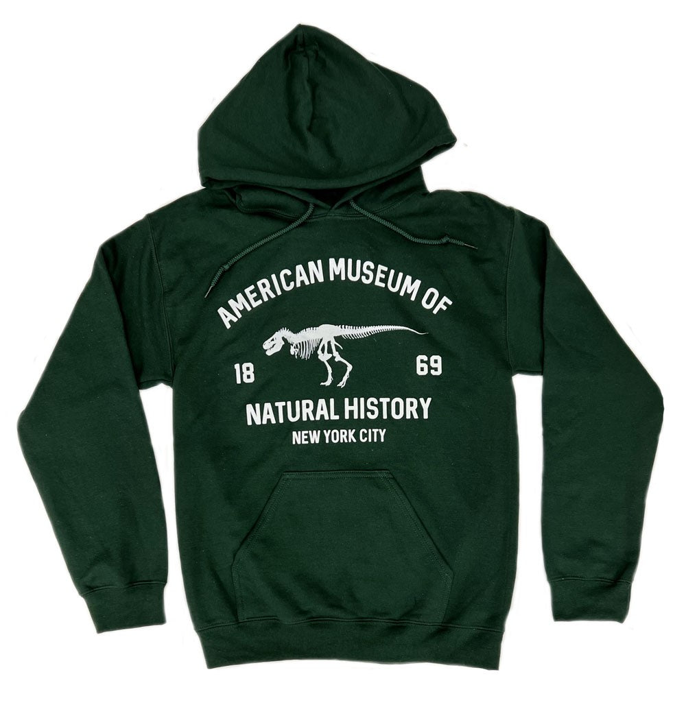 Adult Museum Logo Forest Green Fleece Hoodie