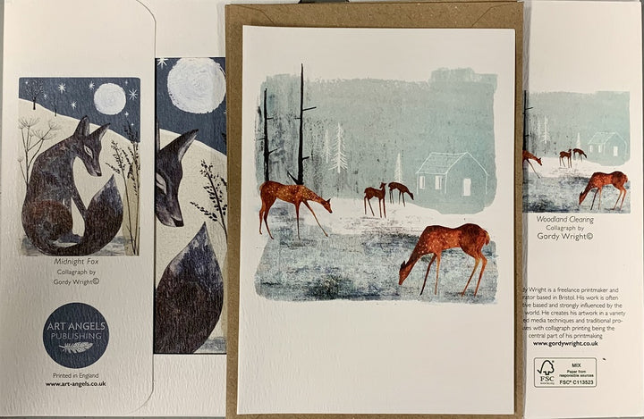 Packet of Midnight Fox and Woodland Clearing Note Cards