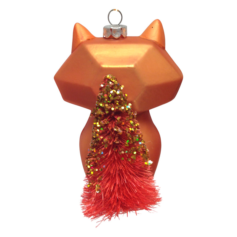 Fox Glass Ornament